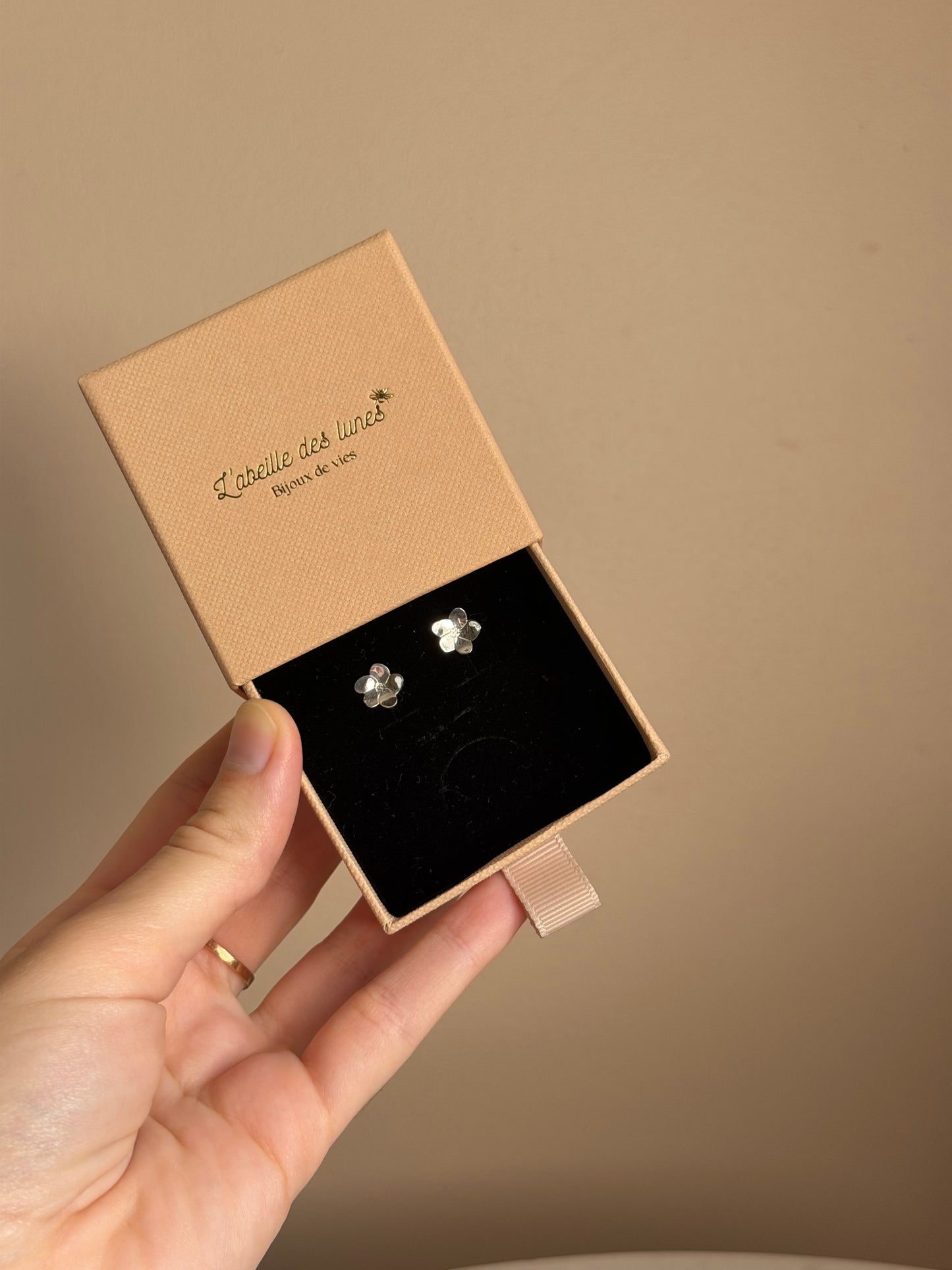 Boucles d'oreilles Myosotis