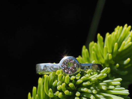 Bague Montagne Argent Quartz des Alpes - Bijou Fait Main