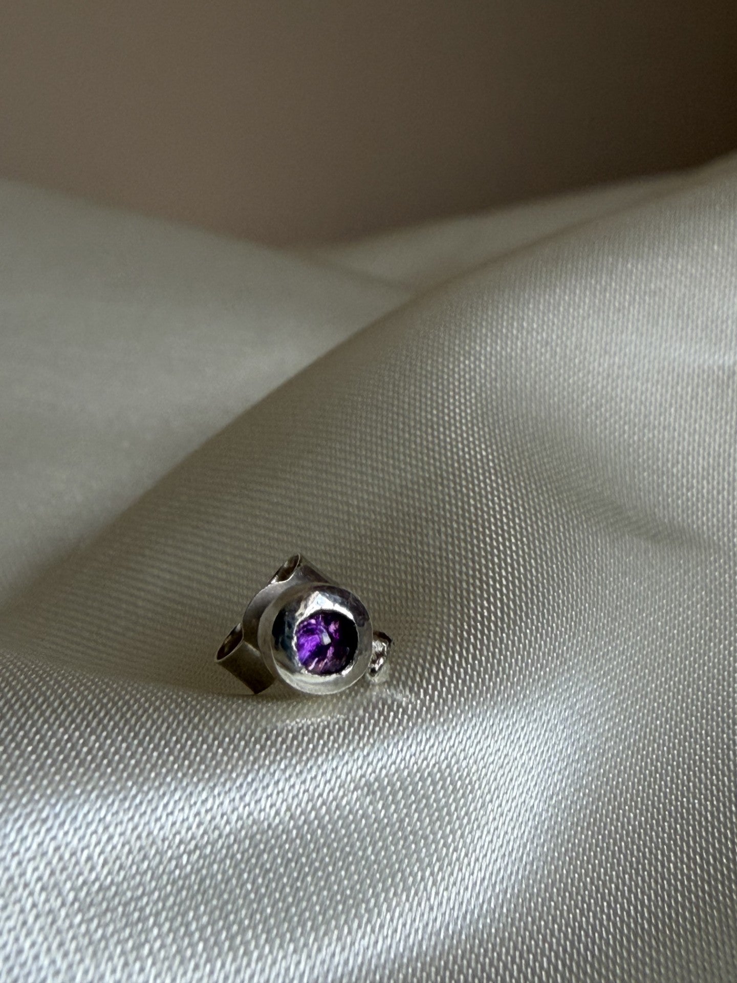 Boucles d'oreilles en argent Améthyste
