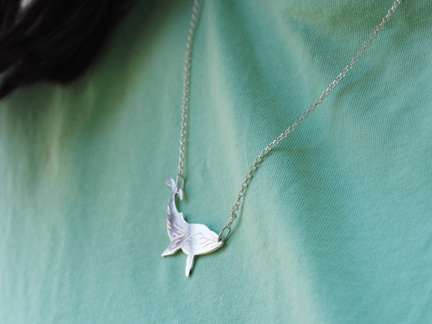 Collier en argent baleine
