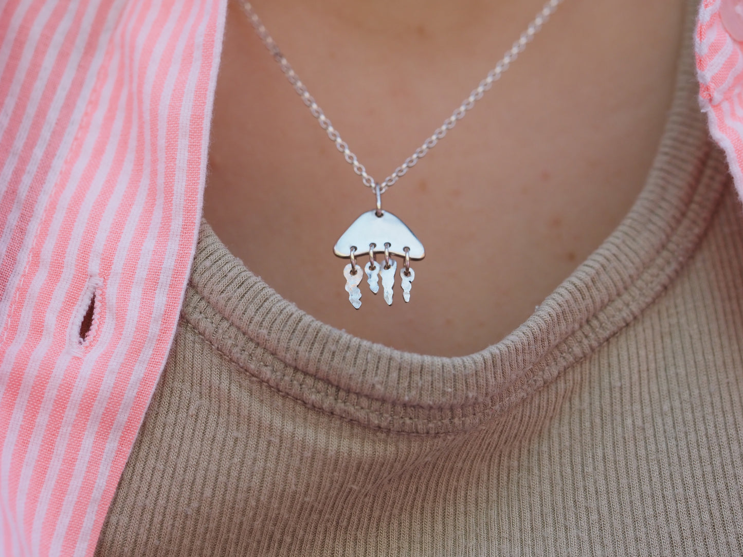 Collier en argent Méduse