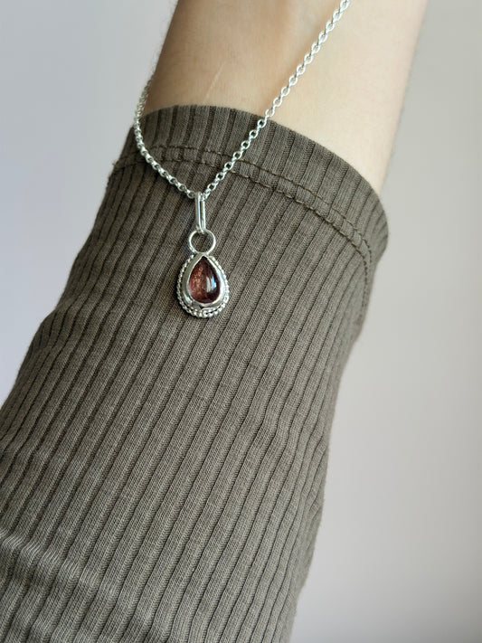 Collier Pierre de Soleil en Argent