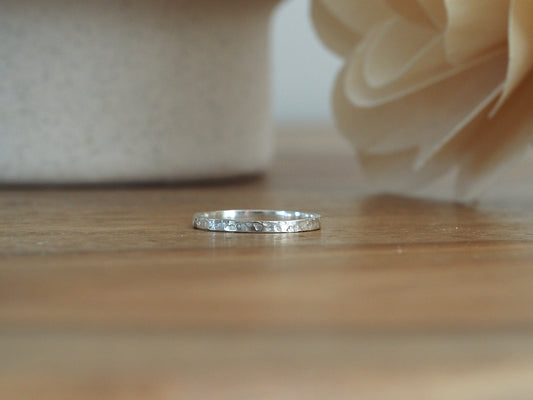 Bague Cratère en argent