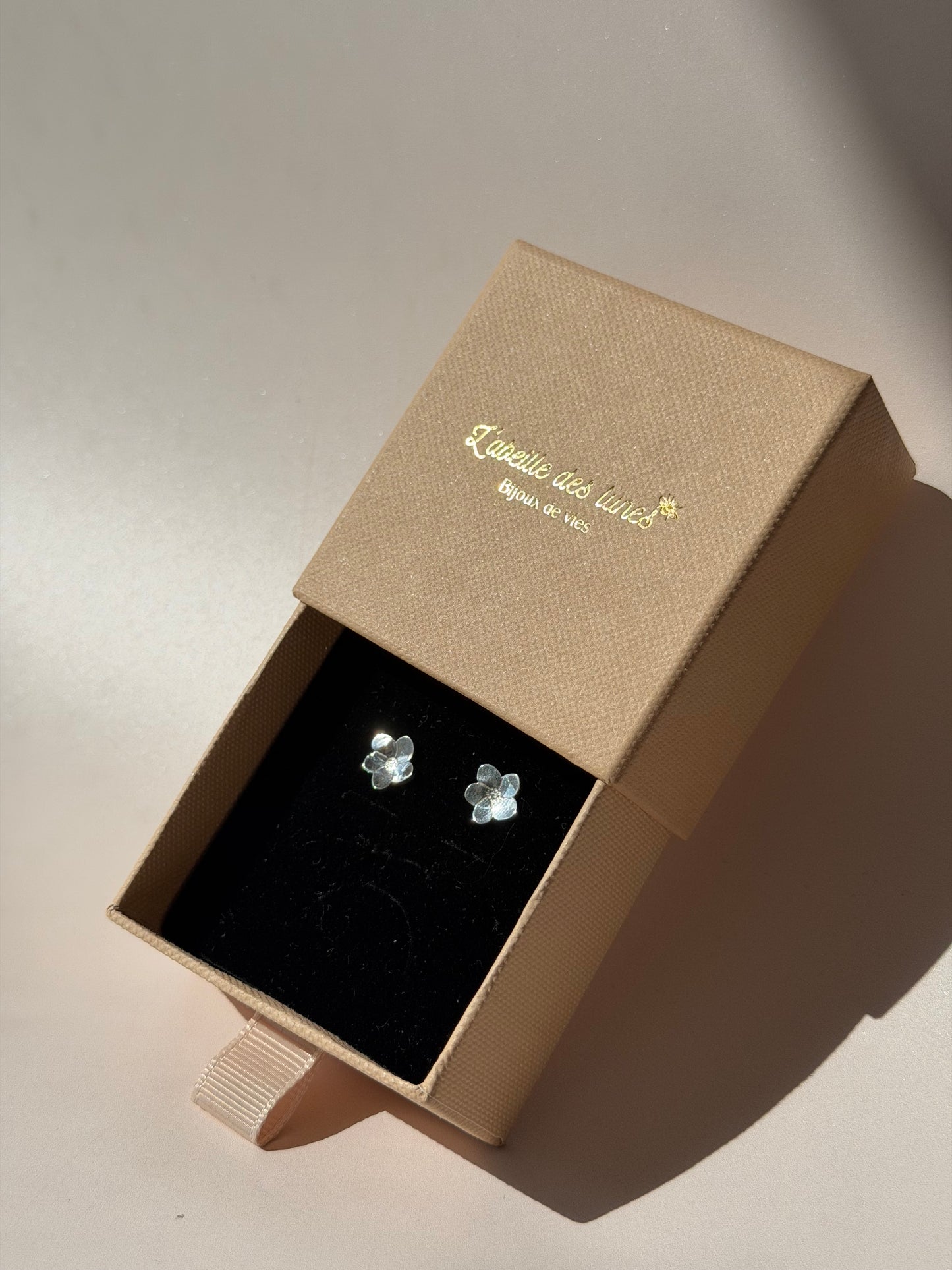 Boucles d'oreilles Myosotis