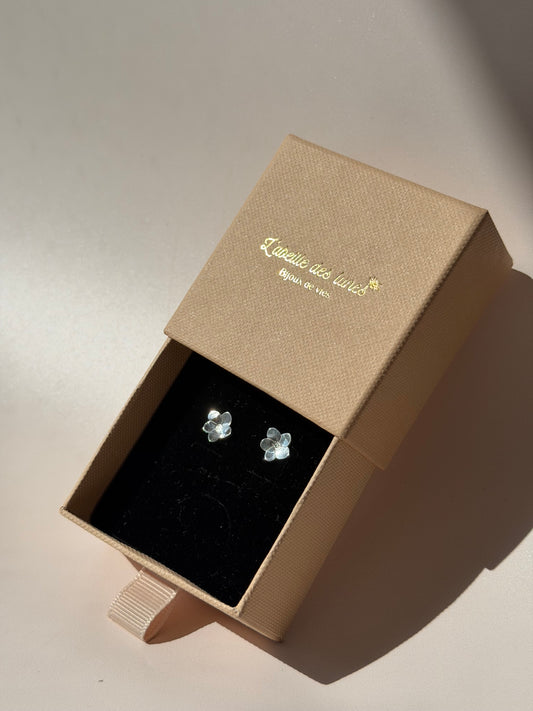 Boucles d'oreilles Myosotis
