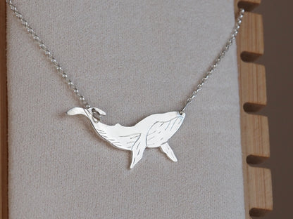 Collier en argent baleine