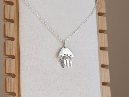 Collier en argent Méduse