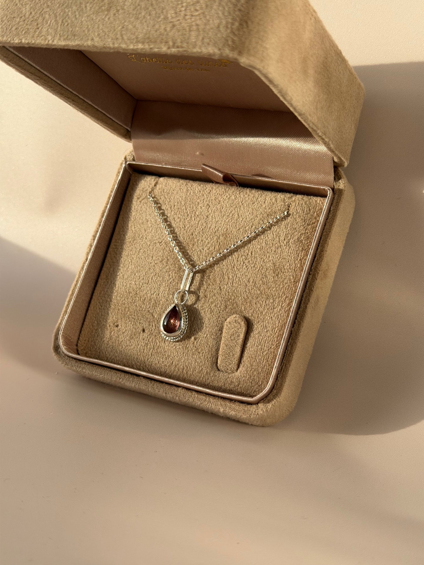 Collier Pierre de Soleil en Argent