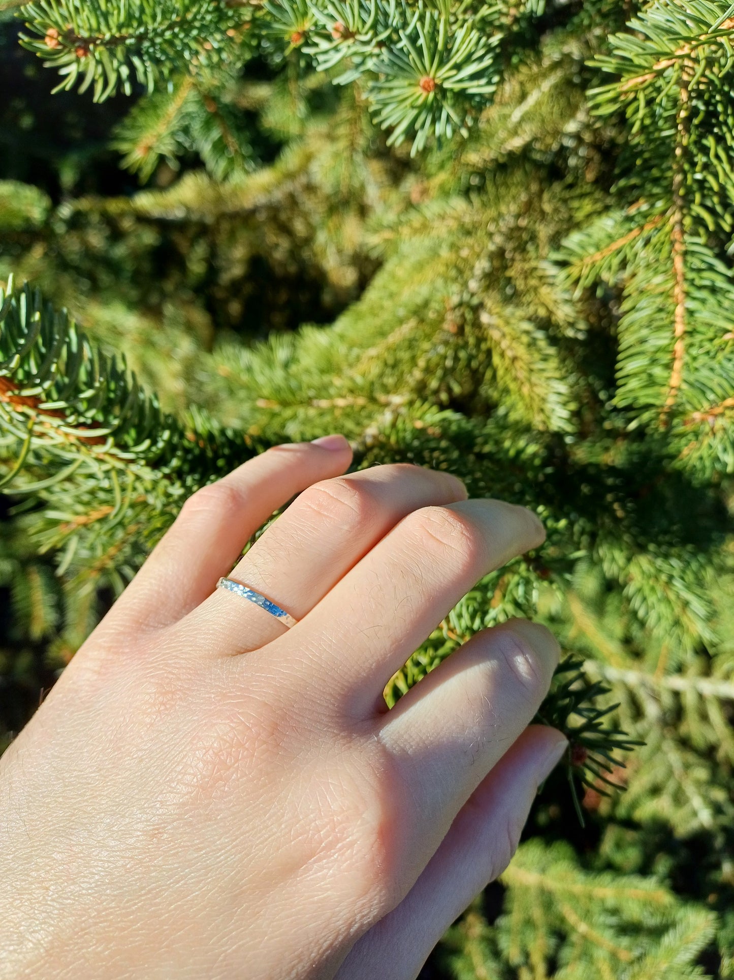 Bague Cratère en argent